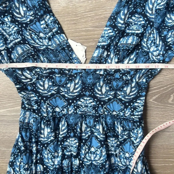 NEW caroline constas dahlia navy print dress - Picture 9 of 11